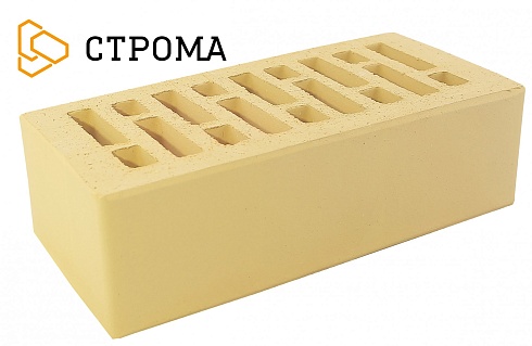 Кирпич керамический лицевой Строма "Слоновая кость" 1,4НФ/УС