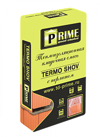 Теплая кладочная смесь Prime Termo 8230 "Shov" 17.5 кг