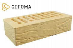 Кирпич керамический лицевой Строма "Слоновая кость" Рустик 1НФ/УС