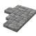 Тротуарная плитка Stellard Брусчатка "Грей" 60мм