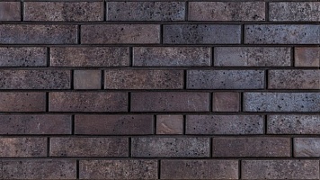 Кирпич керамический лицевой Ликолор Тайга Вулканы "Чёрное сокровище" 0,7НФ/УС