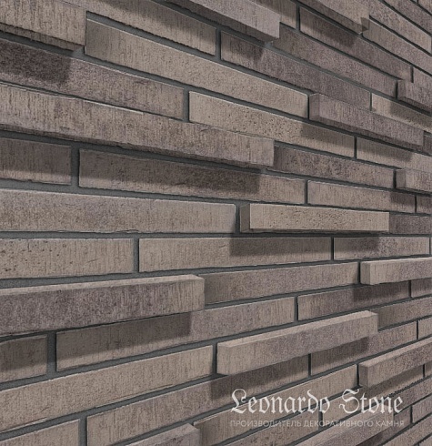 Ригельный кирпич Leonardo Stone "Сиэтл 3D" 403 mix