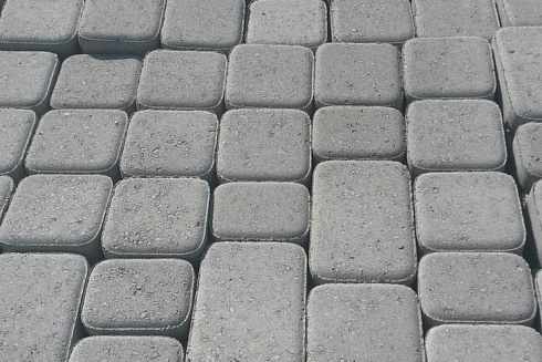 Тротуарная плитка Cтарый город "Серая" 60мм