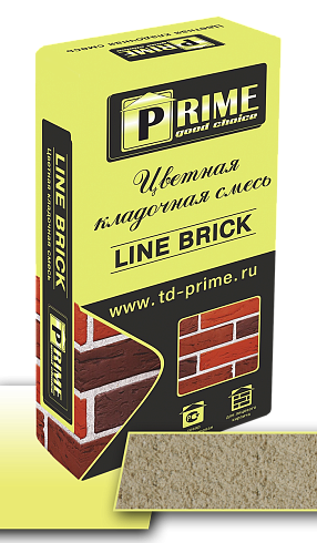 Цветная кладочная смесь Prime Line Brick "Wasser" Светло-бежевая 25 кг