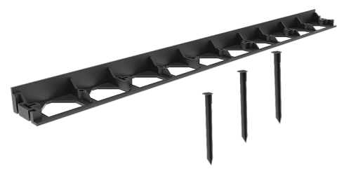 Бордюр Gidrolica Line Б-300.8,5.4.5 - пластиковый черный L3000