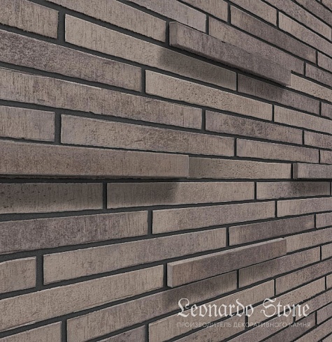 Ригельный кирпич Leonardo Stone "Сиэтл 3D" 403 mix
