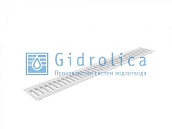 Решетка водоприемная Gidrolica Standart РВ -10.13,6.100 - штампованная стальная оцинкованная, кл. А15