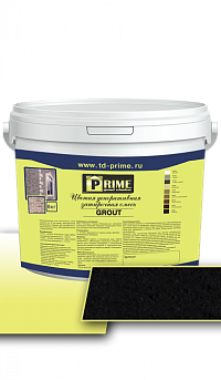 Цветная декоративная затирка Prime Grout "Черная" 6 кг