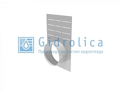 Заглушка торцевая стальная (СО-100мм)с водосливом ЗТв 10 - 15,6. 25. 0,125