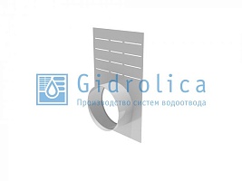 Заглушка торцевая стальная (СО-100мм)с водосливом ЗТв 10 - 15,6. 25. 0,125