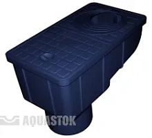  Ливнеприемник Aquastok кровельный с вертикальным патрубком черный