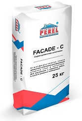 Шпатлевка цементная FACADE-C, серая, 25 кг