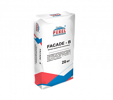 Шпатлевка цементная Perel FACADE-B, белая, 20 кг