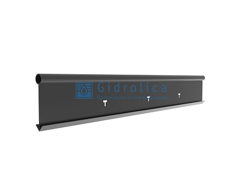 Бордюр Gidrolica Country Б-2500.2.15 — пластиковый черный L25000