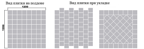 Тротуарная плитка Лидер40 Бульвар "Серая" 80мм