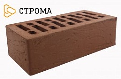 Кирпич керамический лицевой Строма "Коричневый" Рустик 1,4НФ/УС