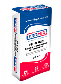 Шпатлевка цементная Promix FH-B 020, белая, 20 кг